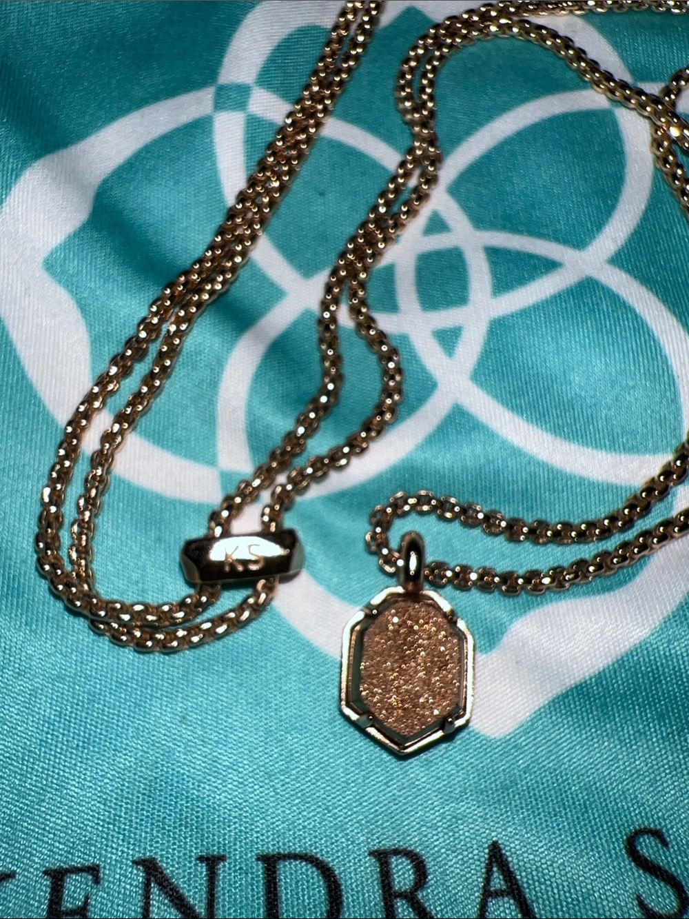 Kendra Scott Rose Gold Lariat Necklace